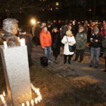 12.01.2018 Kielce. Odsłonięcie popiersia  artysty fotografika Pawła Pierścińskiego w Alei Sław / Jarosław Kubalski / Radio Kielce