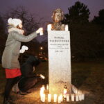 12.01.2018 Kielce. Odsłonięcie popiersia  artysty fotografika Pawła Pierścińskiego w Alei Sław / Jarosław Kubalski / Radio Kielce