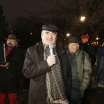 12.01.2018 Kielce. Odsłonięcie popiersia  artysty fotografika Pawła Pierścińskiego w Alei Sław. Prezydent Wojciech Lubawski / Jarosław Kubalski / Radio Kielce