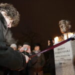 12.01.2018 Kielce. Odsłonięcie popiersia  artysty fotografika Pawła Pierścińskiego w Alei Sław / Jarosław Kubalski / Radio Kielce