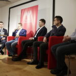 25.01.2018 Kielce. OMPiO. Debata młodych zorganizowana przez Młoda Prawicę. Marcin Woch - Młoda Prawica, Grzegorz Prokop - Forum młodych PiS, Patryk Cylara - Młodzi Demokraci, Jakub Banaszewski- Młodzi Nowocześni i Łukasz Wasilewski- Kukiz’15 / Jarosław Kubalski / Radio Kielce