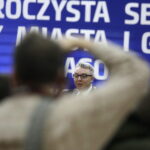 07.01.2018 Łagów. Uroczysta sesja Rady Miasta z okazji odzyskania po 150 latach przez miejscowość praw miejskich. Burmistrz Paweł Marwicki / Jarosław Kubalski / Radio Kielce