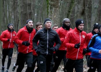 Trening Korony Kielce na Stadionie Leśnym / Marzena Mąkosa / Radio Kielce