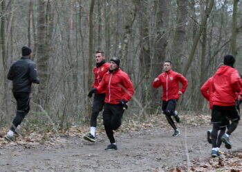 Trening Korony Kielce na Stadionie Leśnym / Marzena Mąkosa / Radio Kielce