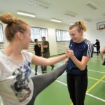 Kurs samoobrony dla kobiet w CPdMZ / Marzena Mąkosa / Radio Kielce