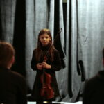 Przesłuchania instrumentalistek do spektaklu "Świętoszek" w Teatrze im. Stefana Żeromskiego w Kielcach / Marzena Mąkosa / Radio Kielce