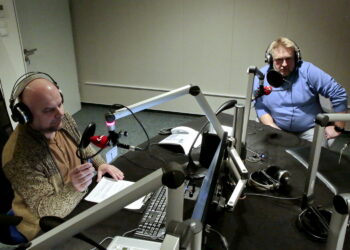 Punkty Widzenia. Na zdjęciu, od lewej: Rafał Szymczyk i Tomasz Gołębiowski / Marzena Mąkosa / Radio Kielce