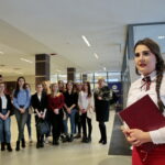 Otwarcie wystawy "100 lat niepodległej - Wincenty Witos, trzykrotny premier Rządu II RP". Na zdjęciu: Paulina Pisarczyk. / Marzena Mąkosa / Radio Kielce
