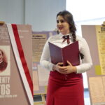 Otwarcie wystawy "100 lat niepodległej - Wincenty Witos, trzykrotny premier Rządu II RP". Na zdjęciu: Paulina Pisarczyk. / Marzena Mąkosa / Radio Kielce