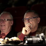 Finał 25. Świętokrzyskiego Konkursu Kolęd i Pastorałek. Na zdjęciu: Jerzy Szczerba i Jerzy Gomuła / Marzena Mąkosa / Radio Kielce