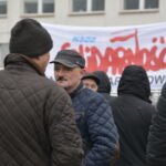 Protest pracowników w zakładach MAN Bus, którzy domagają się podwyżek płac / Marzena Mąkosa / Radio Kielce