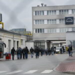 Protest pracowników w zakładach MAN Bus, którzy domagają się podwyżek płac / Marzena Mąkosa / Radio Kielce