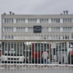 Protest pracowników w zakładach MAN Bus, którzy domagają się podwyżek płac / Marzena Mąkosa / Radio Kielce