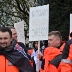 Protest ratowników przed ŚCO / Marzena Mąkosa / Radio Kielce
