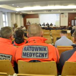 Protest ratowników przed ŚCO / Marzena Mąkosa / Radio Kielce