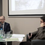 „Polska powojenna: wojna domowa czy nowa okupacja?” - "Kłopoty z historią" w Centrum Edukacyjnym IPN „Przystanek Historia”. Na zdjęciu: Bartłomiej Zapała, dziennikarz Radia Kielce oraz Tomasz Łabuszewski, naczelnik warszawskiego oddziału IPN / Marzena Mąkosa / Radio Kielce