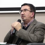 „Polska powojenna: wojna domowa czy nowa okupacja?” - "Kłopoty z historią" w Centrum Edukacyjnym IPN „Przystanek Historia”. Na zdjęciu: Tomasz Łabuszewski, naczelnik warszawskiego oddziału IPN / Marzena Mąkosa / Radio Kielce