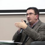 „Polska powojenna: wojna domowa czy nowa okupacja?” - "Kłopoty z historią" w Centrum Edukacyjnym IPN „Przystanek Historia”. Na zdjęciu: Tomasz Łabuszewski, naczelnik warszawskiego oddziału IPN / Marzena Mąkosa / Radio Kielce