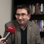 „Polska powojenna: wojna domowa czy nowa okupacja?” - "Kłopoty z historią" w Centrum Edukacyjnym IPN „Przystanek Historia”. Na zdjęciu: Tomasz Łabuszewski, naczelnik warszawskiego oddziału IPN / Marzena Mąkosa / Radio Kielce