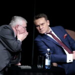 Konwencja PiS. Na zdjęciu: Krzysztof Lipiec - poseł PiS i Dominik Tarczyński - poseł PiS / Marzena Mąkosa / Radio Kielce