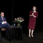 Konwencja PiS. Na zdjęciu: Dominik Tarczyński - poseł PiS i Anna Krupka - posłanka PiS / Marzena Mąkosa / Radio Kielce