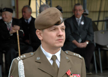 płk Artur Barański, dowódca 10. Świętokrzyskiej Brygady Obrony Terytorialnej / MON / PAP