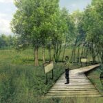 Staszów. Wizualizacja nowego parku / Urząd Miejski w Staszowie