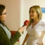 Kielce. Ekipa TVP nagrywa odcinku do serialu o szpitalu w Wojewódzkim Szpitalu Zespolonym / Krzysztof Bujnowicz / Radio Kielce