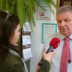 Kielce. Ekipa TVP nagrywa odcinku do serialu o szpitalu w Wojewódzkim Szpitalu Zespolonym / Krzysztof Bujnowicz / Radio Kielce