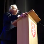 Uroczysta gala z okazji 747 rocznicy nadania praw miejskich. Podczas wydarzenia wręczono statuetki "Jędrzejowianin Roku". Poseł PiS Krzysztof Lipiec / Ewa Pociejowska-Gawęda / Radio Kielce