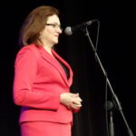 Uroczysta gala z okazji 747 rocznicy nadania praw miejskich. Podczas wydarzenia wręczono statuetki "Jędrzejowianin Roku". Wojewoda świętokrzyski, Agata Wojtyszek / Ewa Pociejowska-Gawęda / Radio Kielce