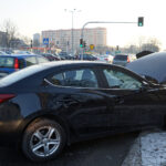 Trzy auta zderzyły się na skrzyżowaniu alei IX Wieków Kielc i ulicy Winnickiej / Kamil Król / Radio Kielce