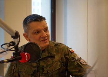 Płk Artur Barański, dowódca 10. Świętokrzyskiej Brygady Wojsk Obrony Terytorialnej / Karol Żak / Radio Kielce