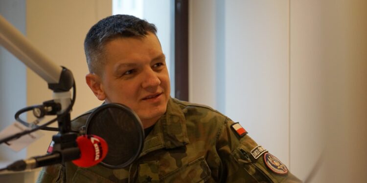 Płk Artur Barański, dowódca 10. Świętokrzyskiej Brygady Wojsk Obrony Terytorialnej / Karol Żak / Radio Kielce