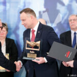 Uroczystość wręczenia przez prezydenta RP Andrzeja Dudę statuetek laureatom konkursu "Pracodawca przyjazny pracownikom" / Jakub Szymczuk / KPRP