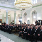 Uroczystość wręczenia przez prezydenta RP Andrzeja Dudę statuetek laureatom konkursu "Pracodawca przyjazny pracownikom" / Jakub Szymczuk / KPRP