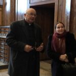 Święty Krzyż. Wizyta Ambasador Węgier. Orsolya Zsuzsanna Kovács i Zygfryd Wiecha - Superior klasztoru na Świętym Krzyżu / Marlena Płaska / Radio Kielce