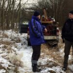 Kielce. Rozpoczęły się wiercenia niezbędne do badań geologicznych gruntu na działce, na której ma powstać centralne laboratorium Głównego Urzędu Miar / Robert Szumielewicz / Radio Kielce