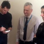 Kielce. Sławomir Szmal odwiedził małych pacjentów w Świętokrzyskim Centrum Pediatrii / Iwona Murawska / Radio Kielce