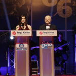 02.02.2018 Kielce. Targi Kielce. Finałowa gala 66. Plebiscytu Świętokrzyskie Gwiazdy Sportu 2017. Elżbieta Dziewięcka – Mąkosa z TVP3 Kielce i Rafał Szymczyk z Radia Kielce / Jarosław Kubalski / Radio Kielce