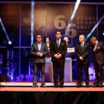 02.02.2018 Kielce. Targi Kielce. Finałowa gala 66. Plebiscytu Świętokrzyskie Gwiazdy Sportu 2017. Przemysław Predygier – Dyrektor TVP Kielce, Piotr Rozpara – zastępca Redaktora Naczelnego Gazety Wyborczej, Janusz Knap – Prezes Zarządu Polskiego Radia Kielce, Robert Glinkowski – prezes Oddziału w Kielcach Polska Press Grupa i  Stanisław Wróbel – Redaktor naczelny Echa Dnia / Jarosław Kubalski / Radio Kielce