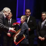 02.02.2018 Kielce. Targi Kielce. Finałowa gala 66. Plebiscytu Świętokrzyskie Gwiazdy Sportu 2017. Talent sportowy - Maciej Zyz / Jarosław Kubalski / Radio Kielce