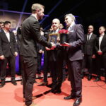 02.02.2018 Kielce. Targi Kielce. Finałowa gala 66. Plebiscytu Świętokrzyskie Gwiazdy Sportu 2017. Drużyna Roku – Korona Kielce  / Jarosław Kubalski / Radio Kielce