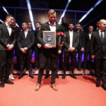 02.02.2018 Kielce. Targi Kielce. Finałowa gala 66. Plebiscytu Świętokrzyskie Gwiazdy Sportu 2017. Drużyna Roku – Korona Kielce  / Jarosław Kubalski / Radio Kielce