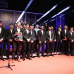 02.02.2018 Kielce. Targi Kielce. Finałowa gala 66. Plebiscytu Świętokrzyskie Gwiazdy Sportu 2017. Drużyna Roku – Korona Kielce  / Jarosław Kubalski / Radio Kielce