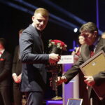 02.02.2018 Kielce. Targi Kielce. Finałowa gala 66. Plebiscytu Świętokrzyskie Gwiazdy Sportu 2017. Daniel Adamiec / Jarosław Kubalski / Radio Kielce