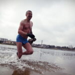 04.02.2018 Morawica. Zalew. Morsowanie / Jarosław Kubalski / Radio Kielce