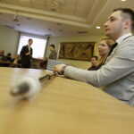 05.02.2018 Kielce. PśK. Studenci wynalazcy. Ogłoszenie rozstrzygnięcia konkursu na najlepszy wynalazek. Michał Wrzochal / Jarosław Kubalski / Radio Kielce