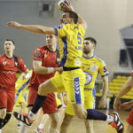 06.02.2018 Kielce. Mecz PGE Vive Kielce Meble Wójcik Elbląg. Michał Jurecki / Jarosław Kubalski / Radio Kielce