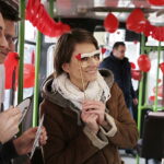 14.02.2018 Kielce. Walentynkowy autobus MPK / Jarosław Kubalski / Radio Kielce